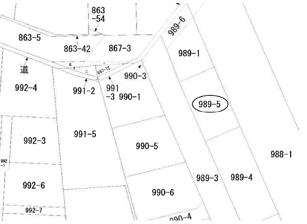 倉敷市堀南土地・売地1,200万円区画図